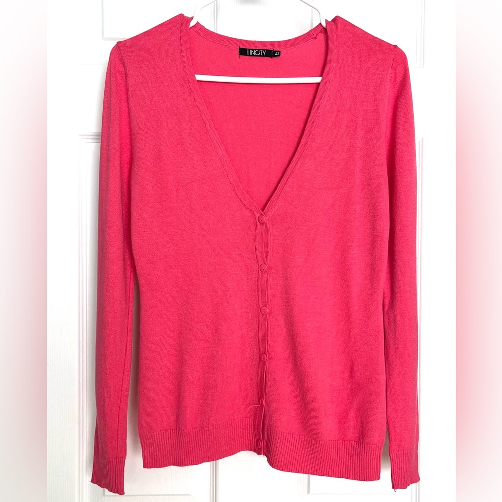 Incity, Women’s viscose cotton candy pink cardigan, size S/M
